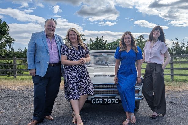 Sara Davies and Amy Dowden who are among the line-up of famous faces who will compete in the next series of Celebrity Antiques Road Trip (STV Studios/PA Wire)